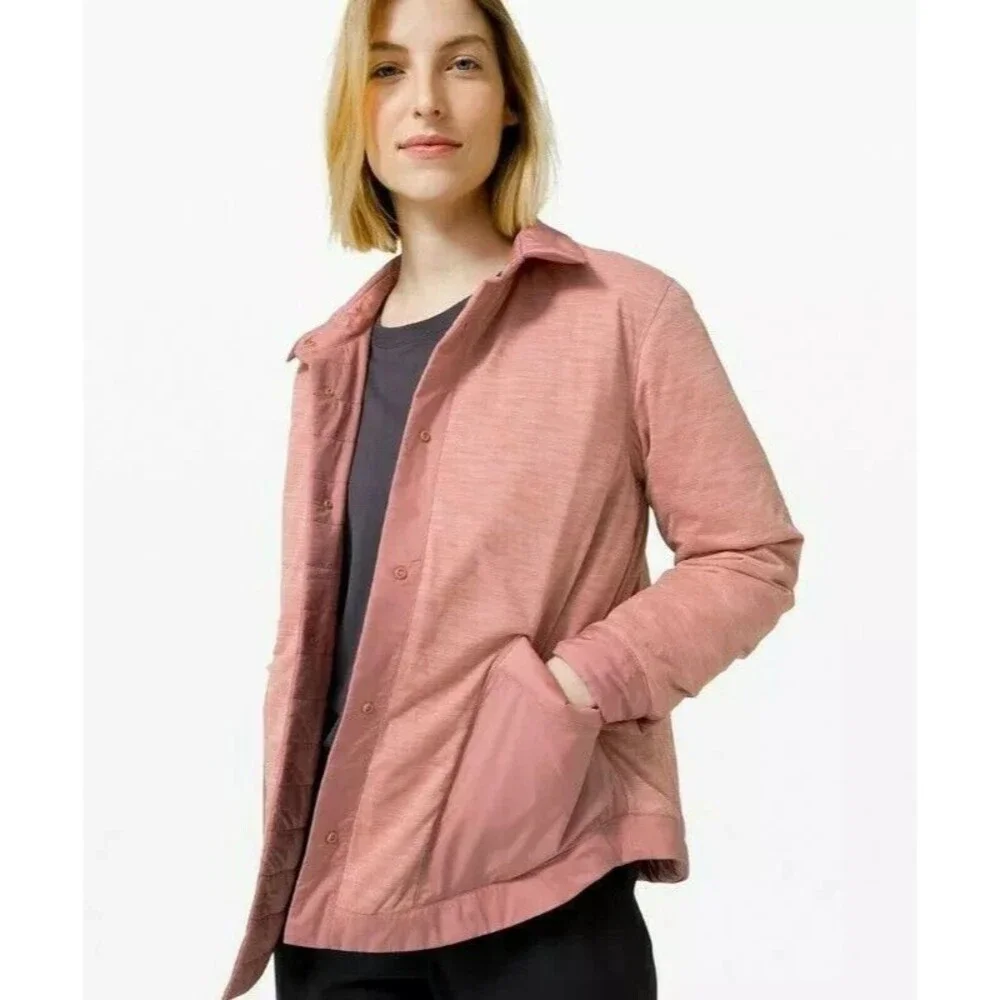 Lululemon Women's Switch Please Reversible Shacket Chalky Rose Pink‎ Sz 10 NEW